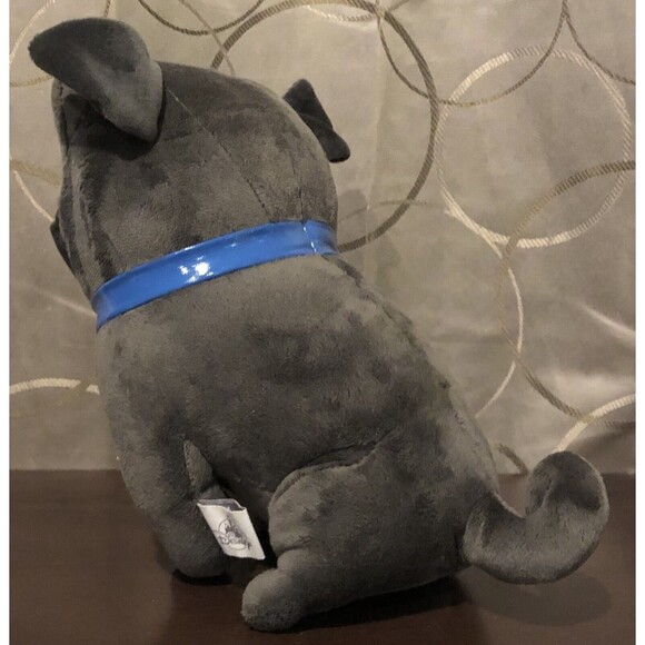 Disney Puppy Dog Pals Bingo Plush 10" Gray Pug Stuffed Animal Toy Blue Collar - Picture 5 of 10